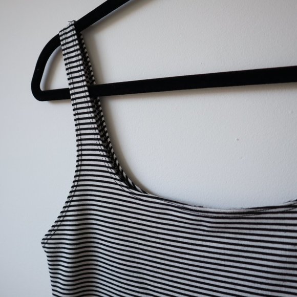 Zara Trafaluc Black and White Striped Sleeveless Bodycon Tank Dress, Siz… - Picture 7 of 14